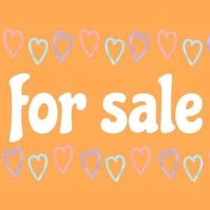 items for sale below!
